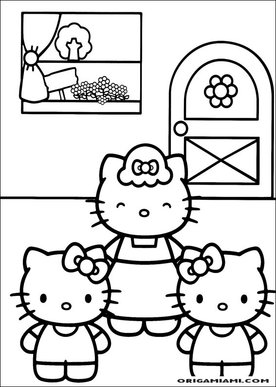 Hello Kitty coloring page (18)