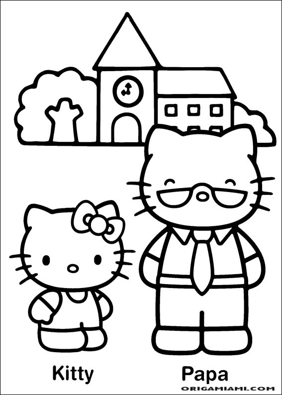 Hello Kitty coloring page (19)