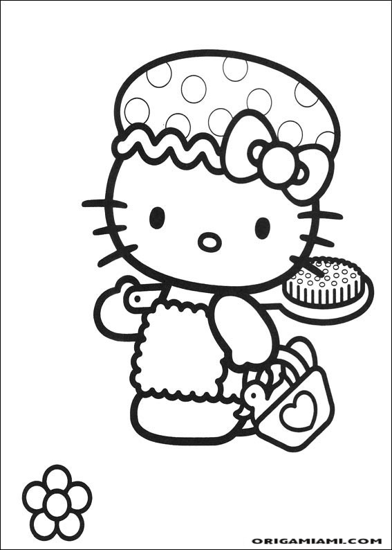 Hello Kitty coloring page (2)