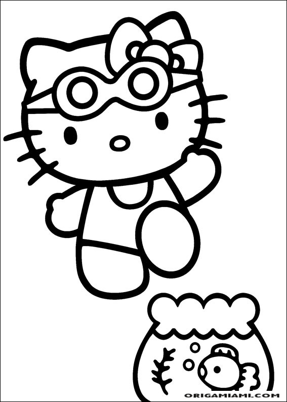 Hello Kitty coloring page (21)