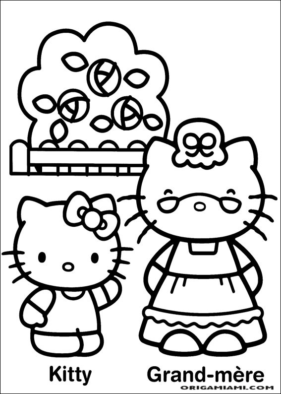 Hello Kitty coloring page (23)