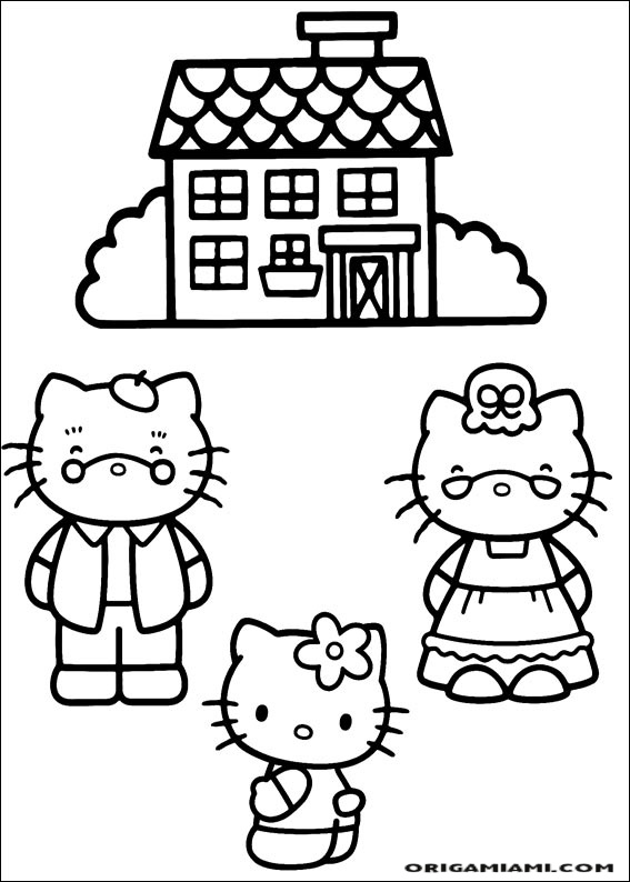 Hello Kitty coloring page (25)