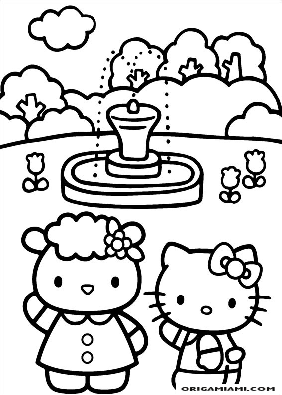 Hello Kitty coloring page (28)