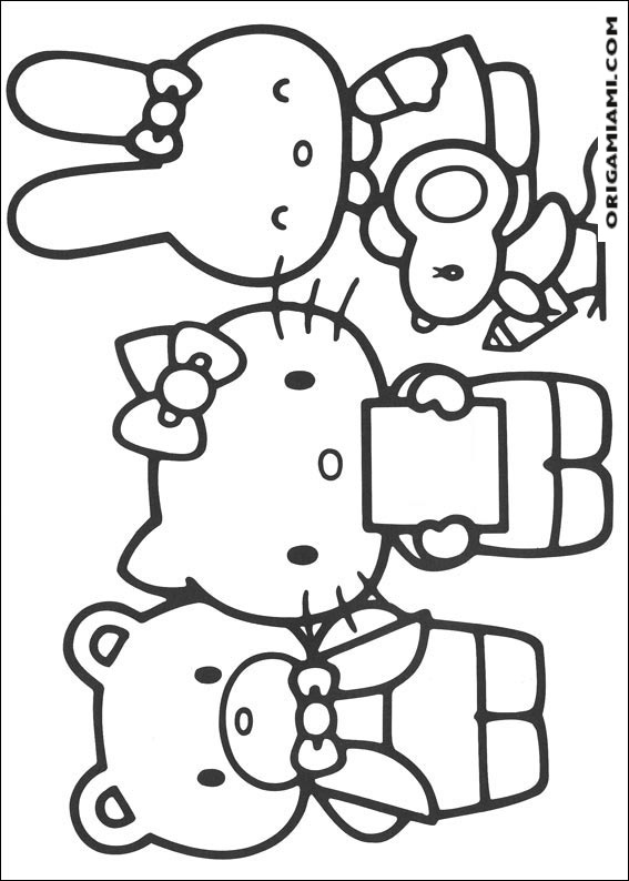 Hello Kitty coloring page (4)