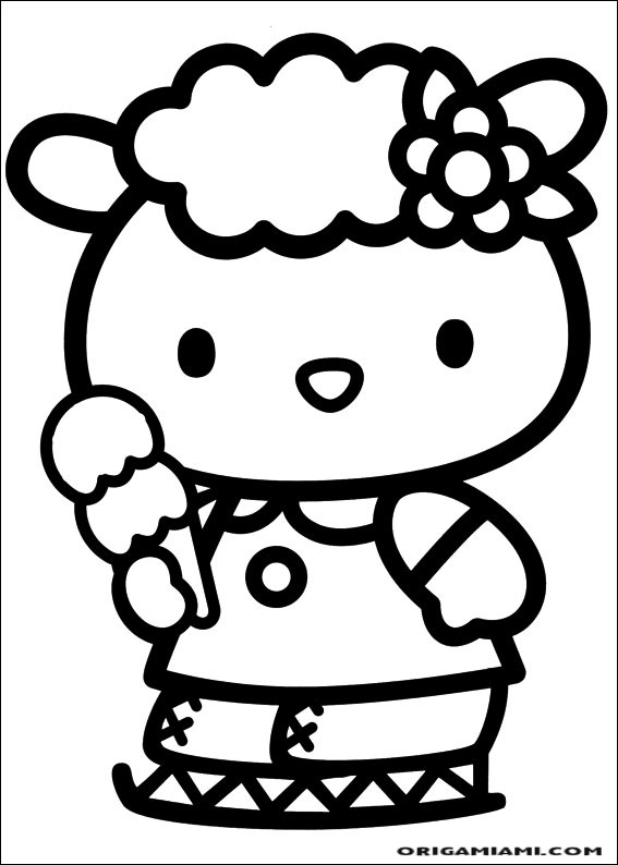 Hello Kitty coloring page (44)