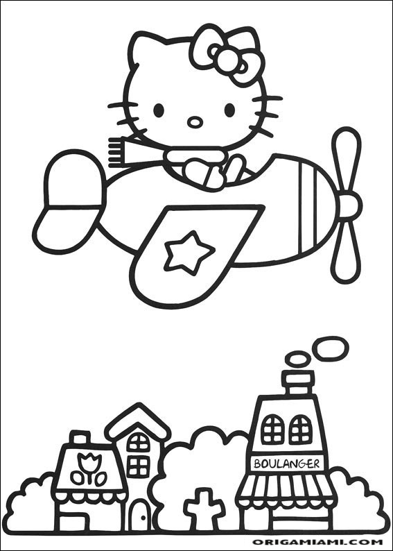 Hello Kitty coloring page (5)