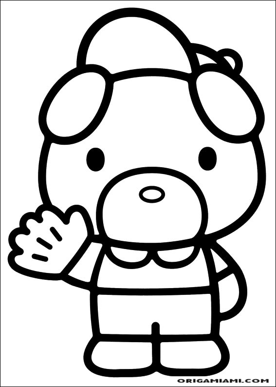 Hello Kitty coloring page (50)