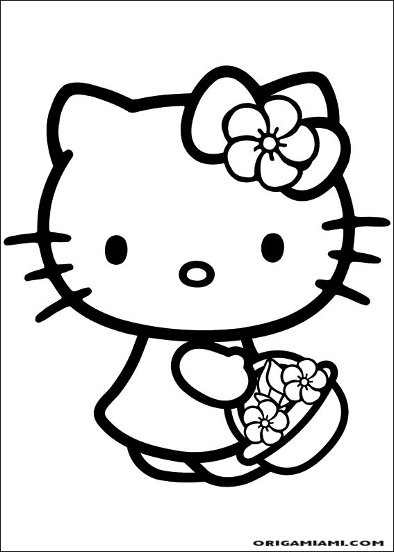 Hello Kitty coloring page (52)