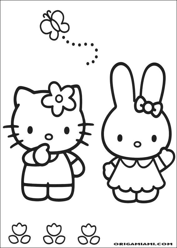 Hello Kitty coloring page (6)