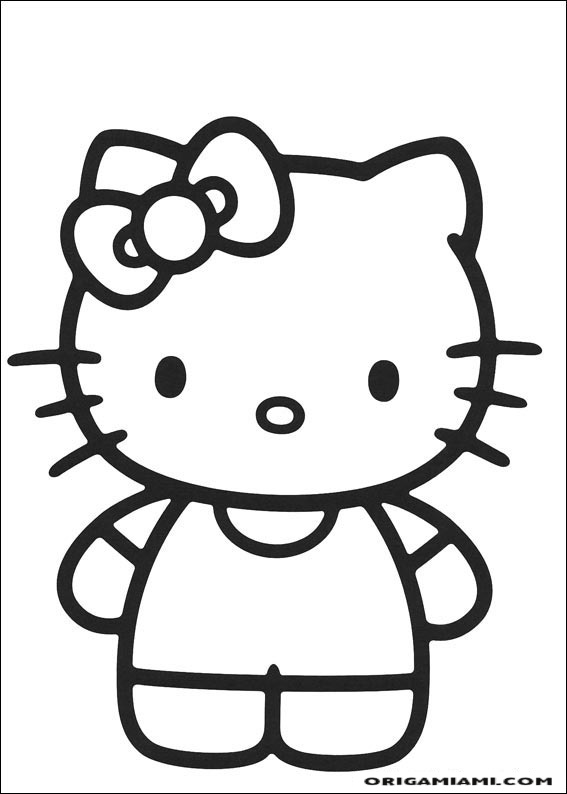 Hello Kitty coloring page (7)