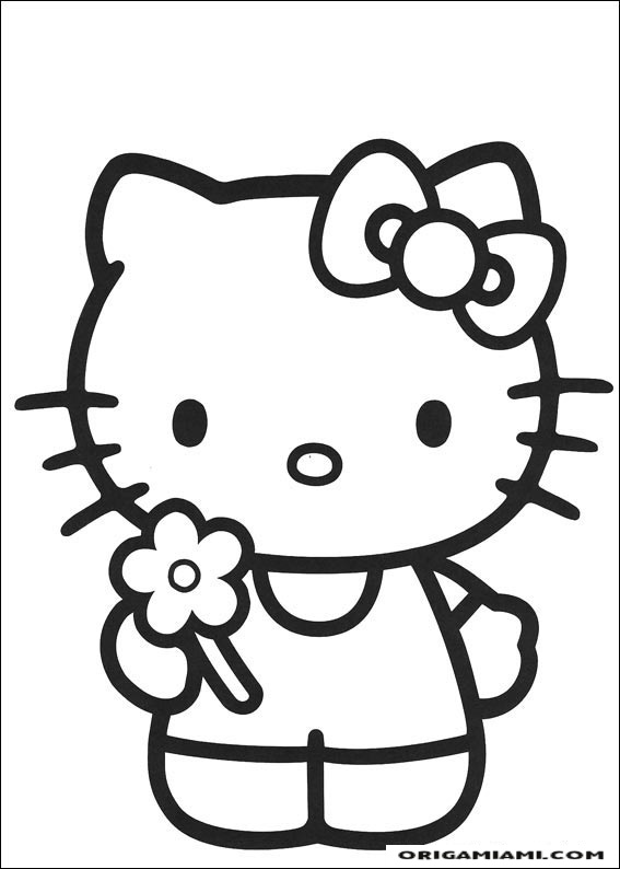 Hello Kitty coloring page (8)