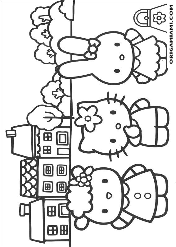 Hello Kitty coloring page (9)