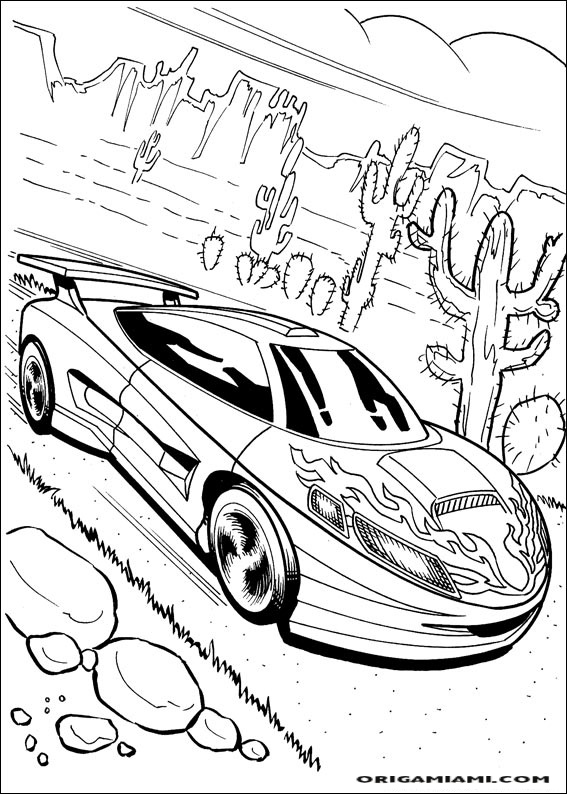 HotWheels coloring page (5)