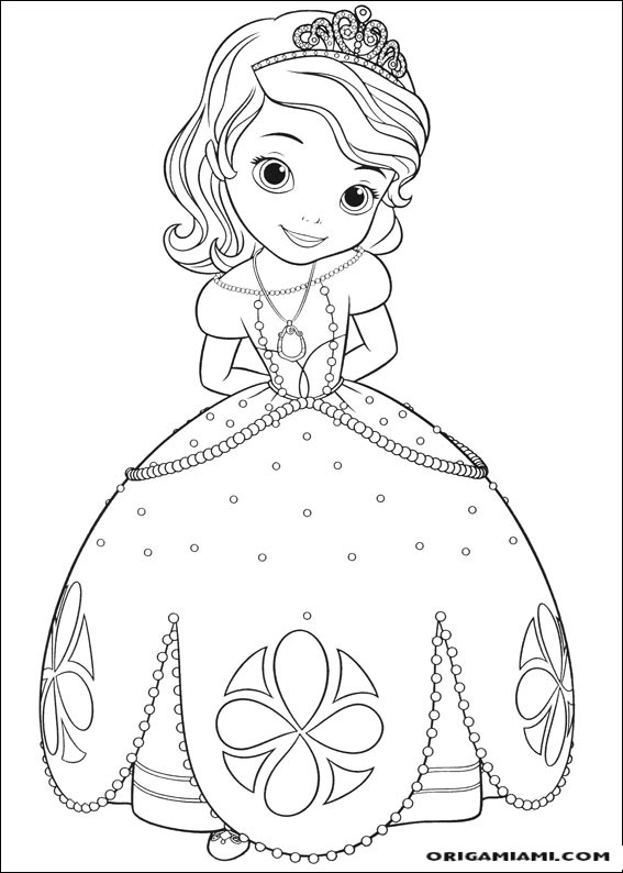 Little princess Sofia coloring page (1)