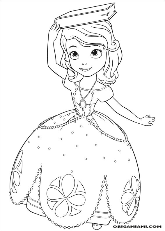 Little princess Sofia coloring page (3)