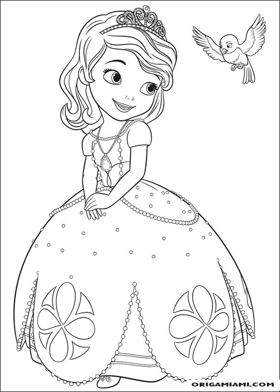 Little princess Sofia coloring page (5)