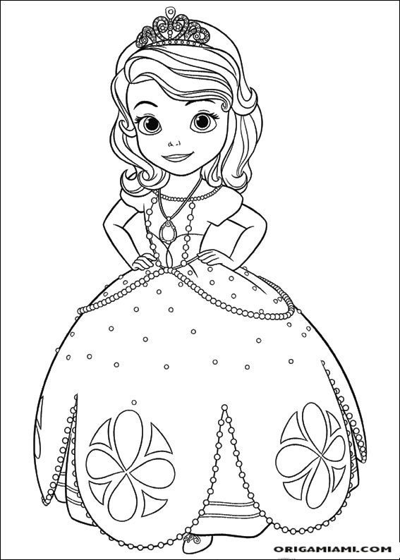 Little princess Sofia coloring page (6)