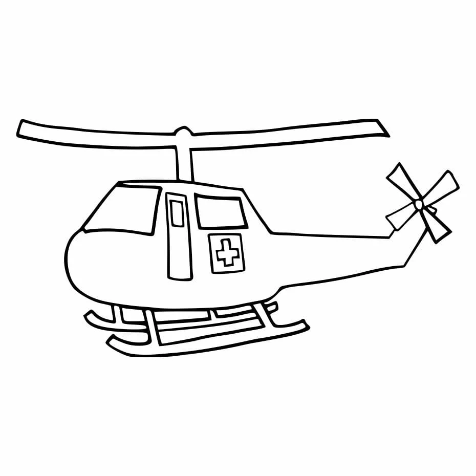 Medical Helicopter coloring pages (1)