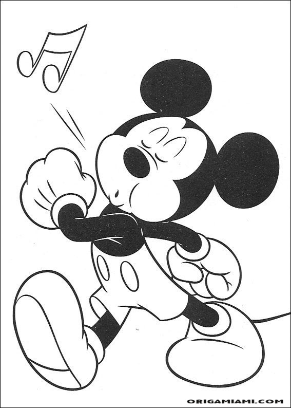 Mickey coloring page (1)