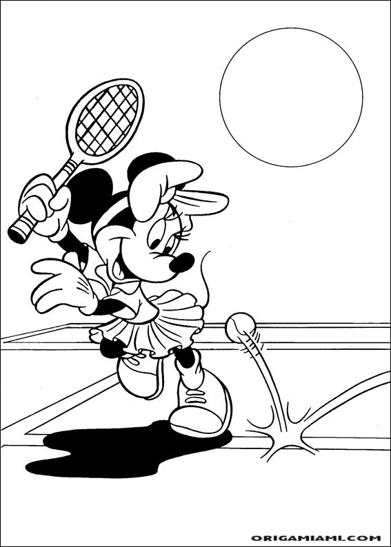 Minnie coloring page (3)