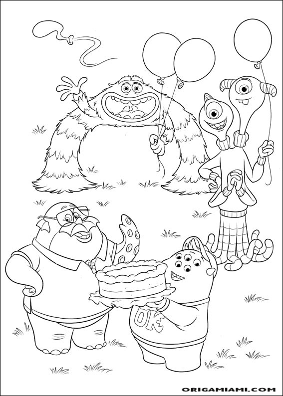 Monster university coloring page (2)