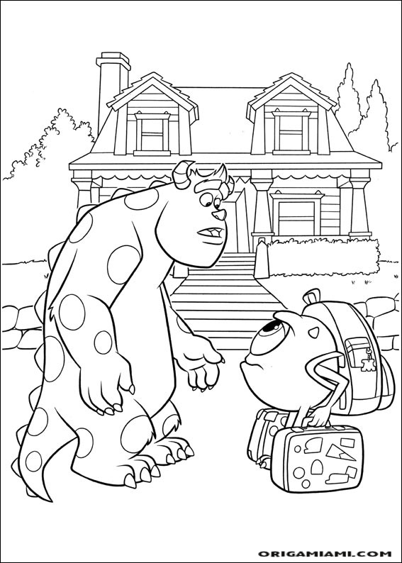 Monster university coloring page (3)