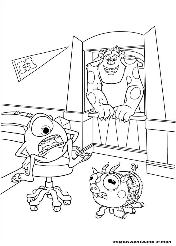 Monster university coloring page (33)