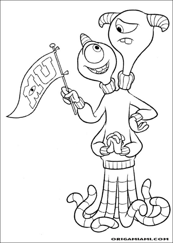 Monster university coloring page (6)