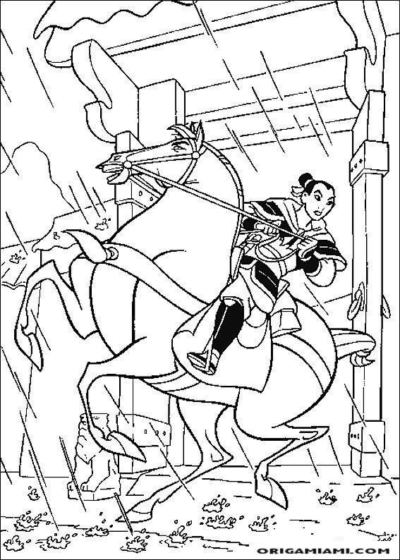 Mulan coloring page (11)