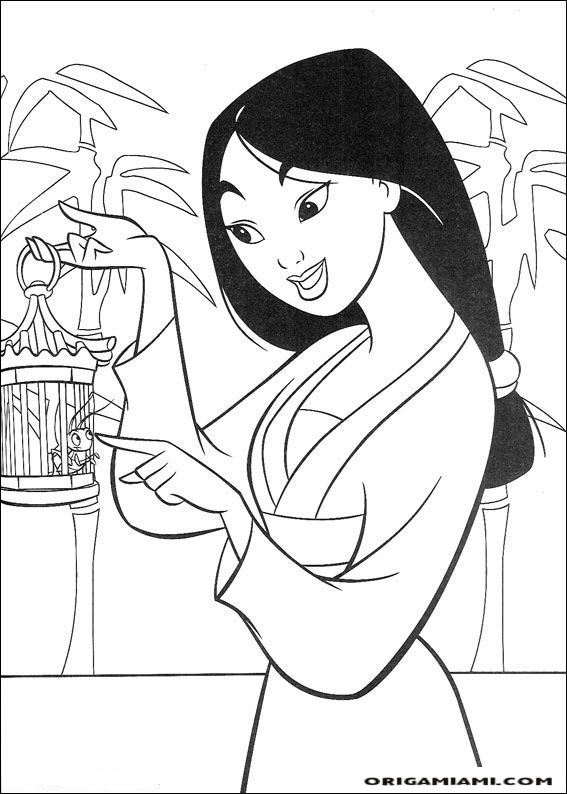 Mulan coloring page (14)