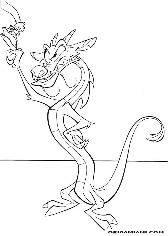 Mulan coloring page (15)