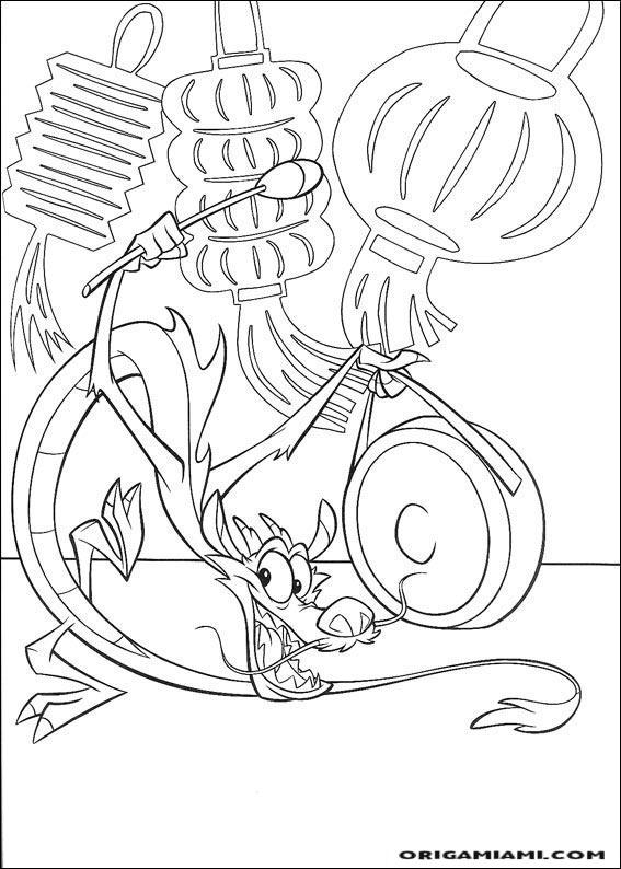 Mulan coloring page (17)