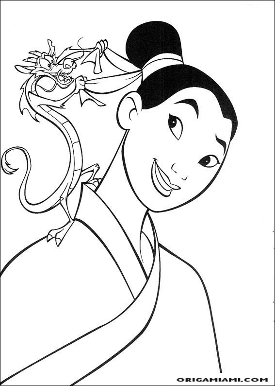 Mulan coloring page (18)