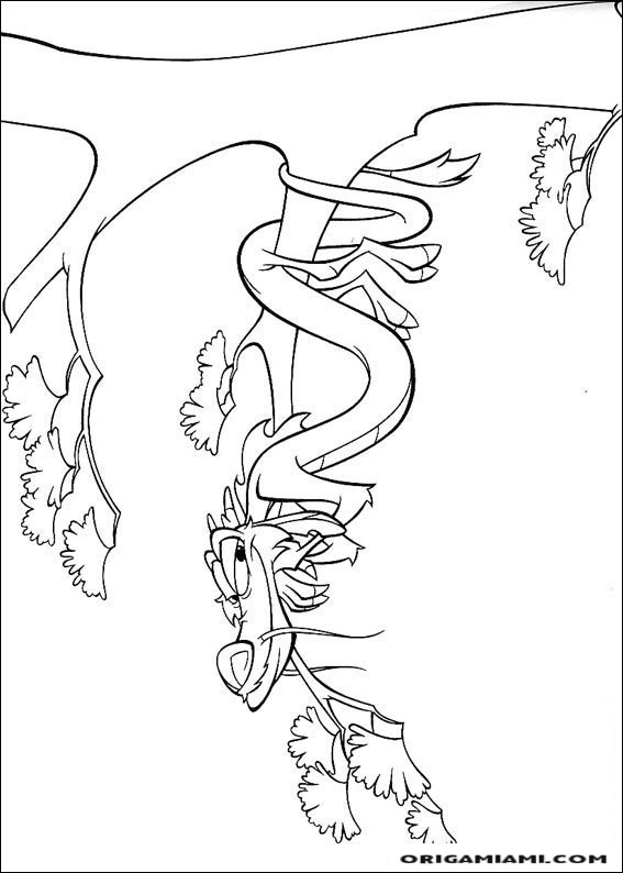 Mulan coloring page (20)