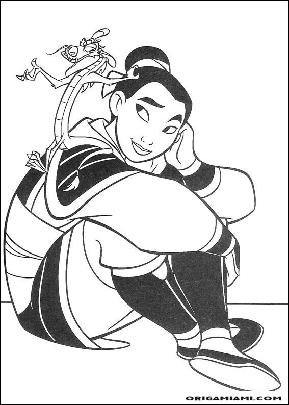 Mulan coloring page (21)