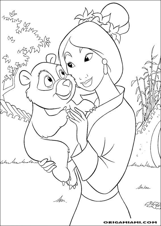 Mulan coloring page (22)