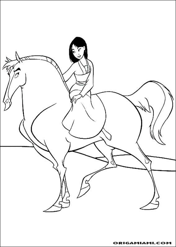 Mulan coloring page (25)