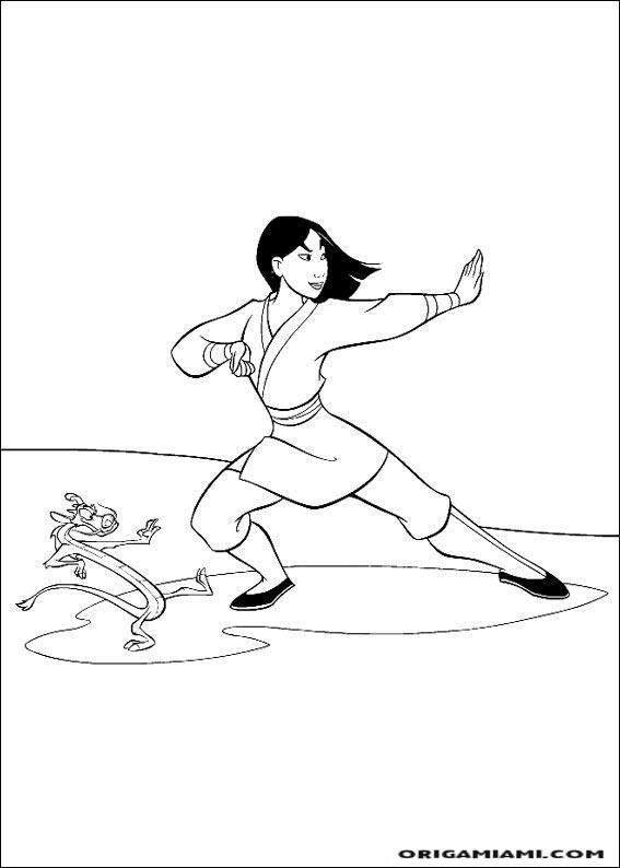 Mulan coloring page (29)