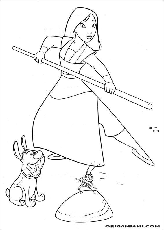 Mulan coloring page (30)