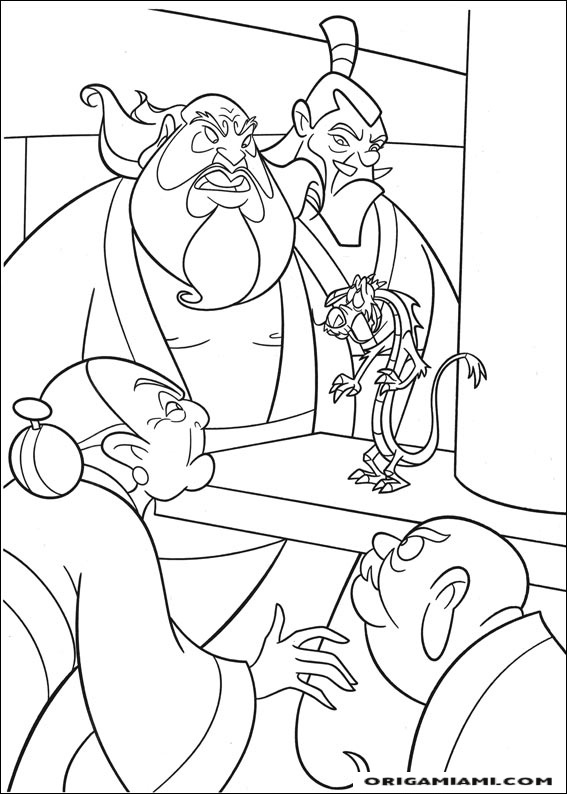 Mulan coloring page (33)