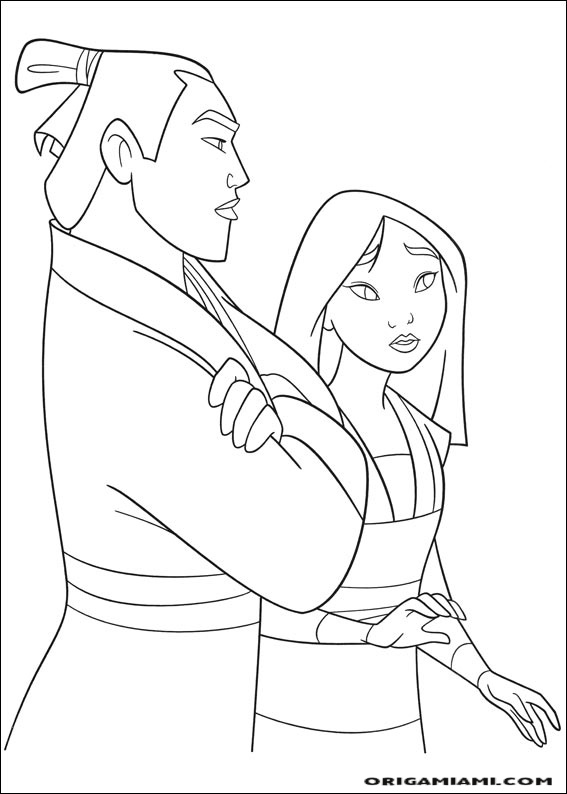 Mulan coloring page (36)