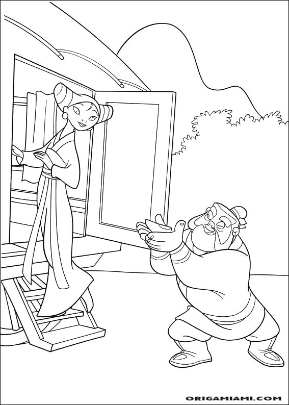 Mulan coloring page (40)