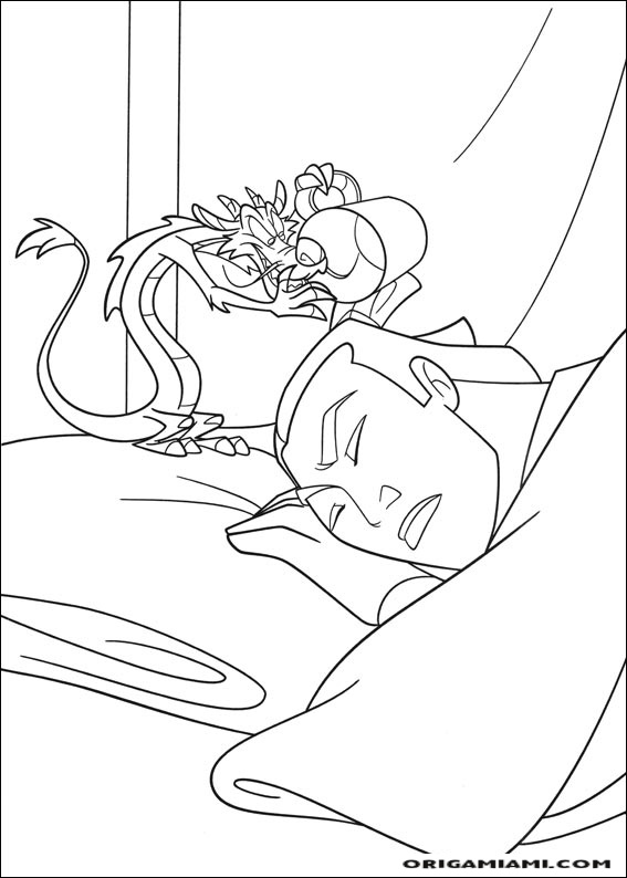 Mulan coloring page (44)