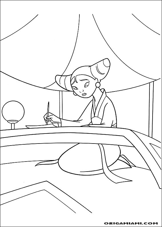 Mulan coloring page (45)