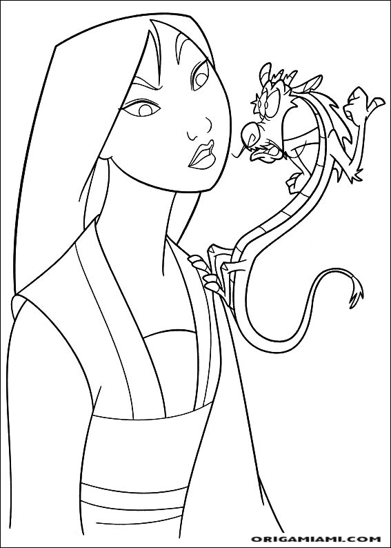 Mulan coloring page (46)