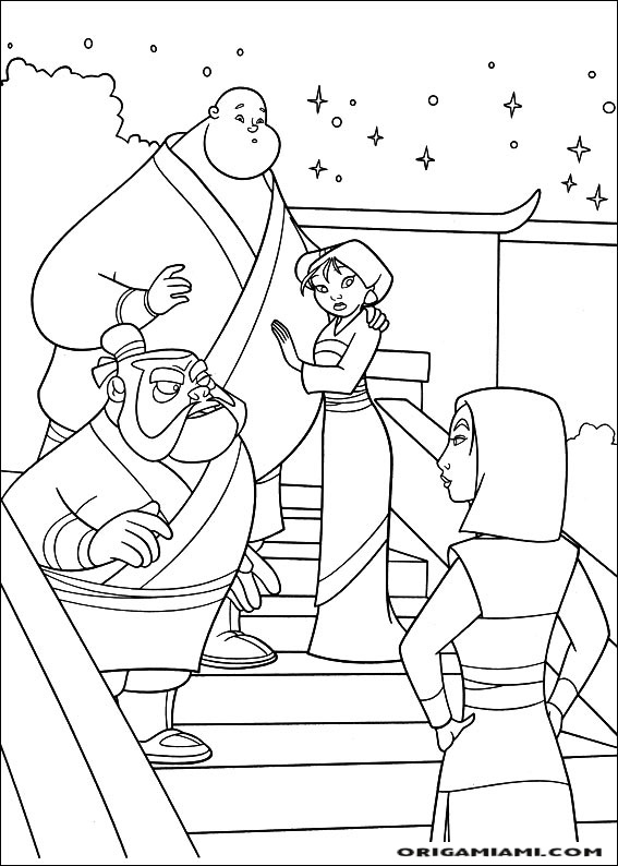 Mulan coloring page (49)