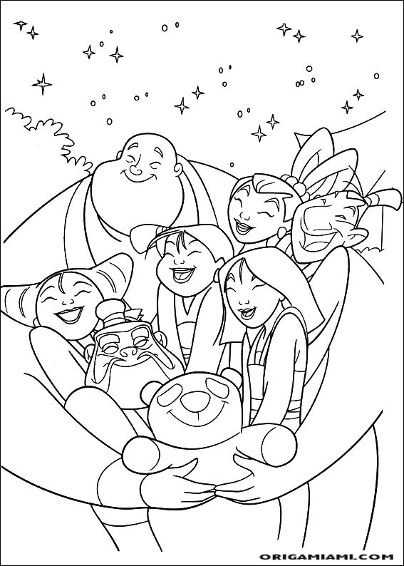 Mulan coloring page (50)