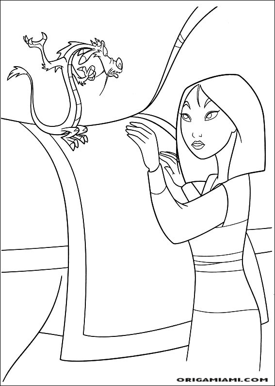 Mulan coloring page (53)