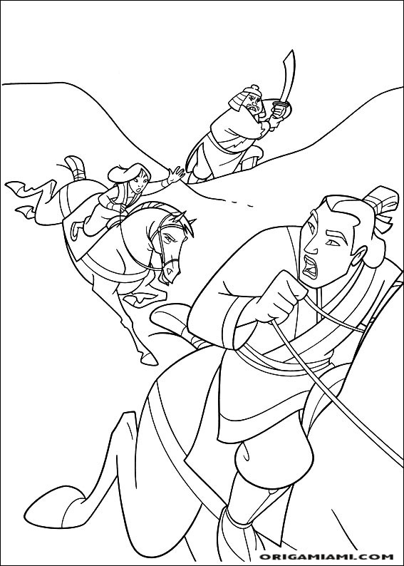 Mulan coloring page (54)