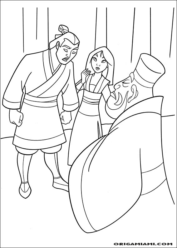 Mulan coloring page (60)